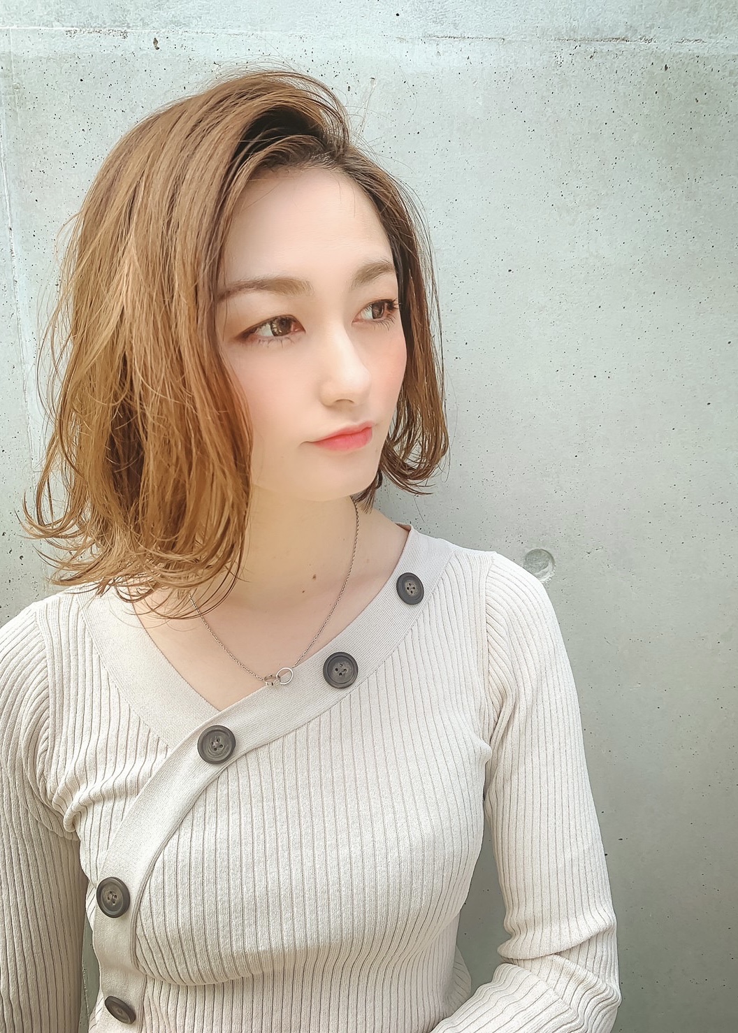 trendy korean shoulder length hair